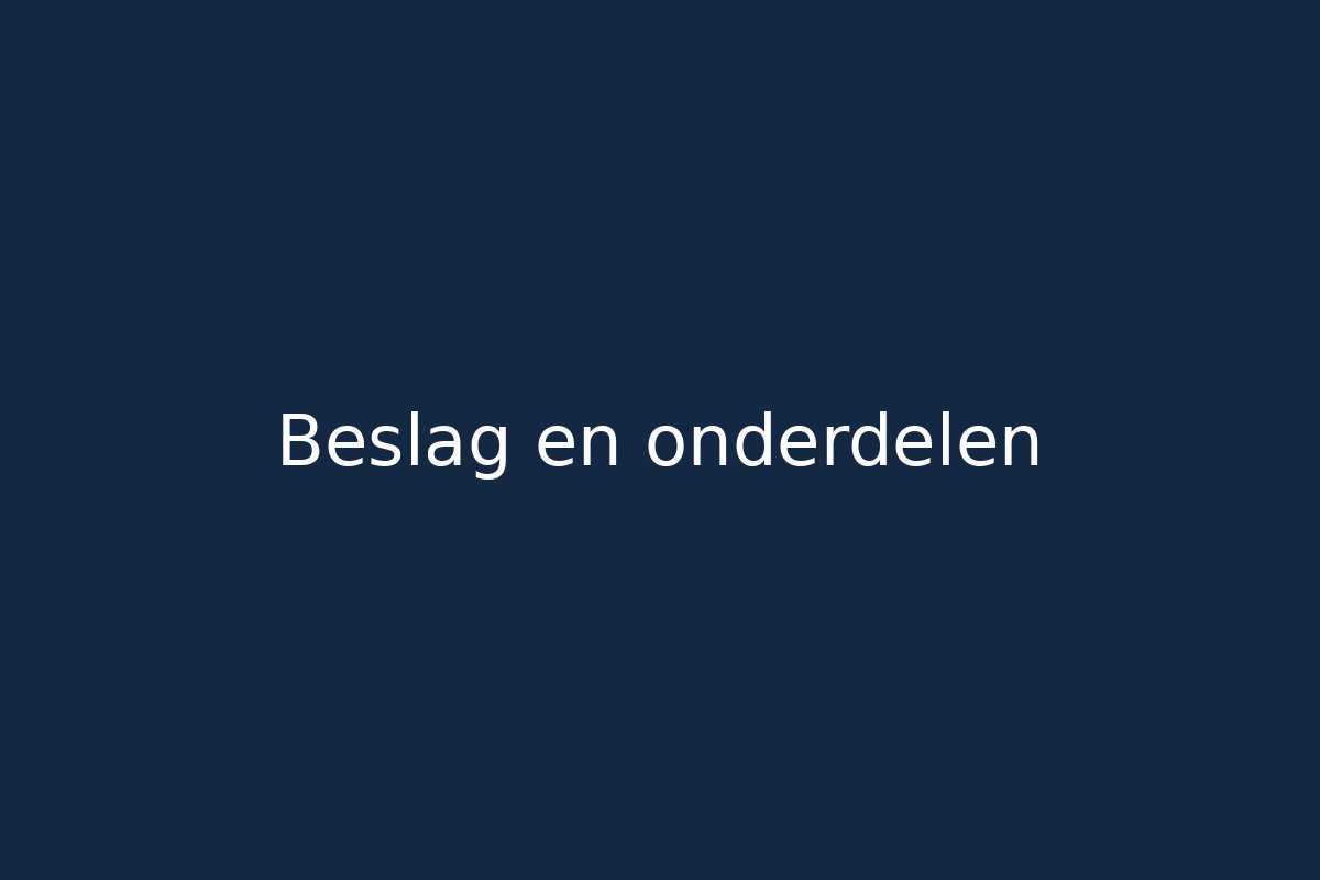 Beslag en onderdelen voor deuren