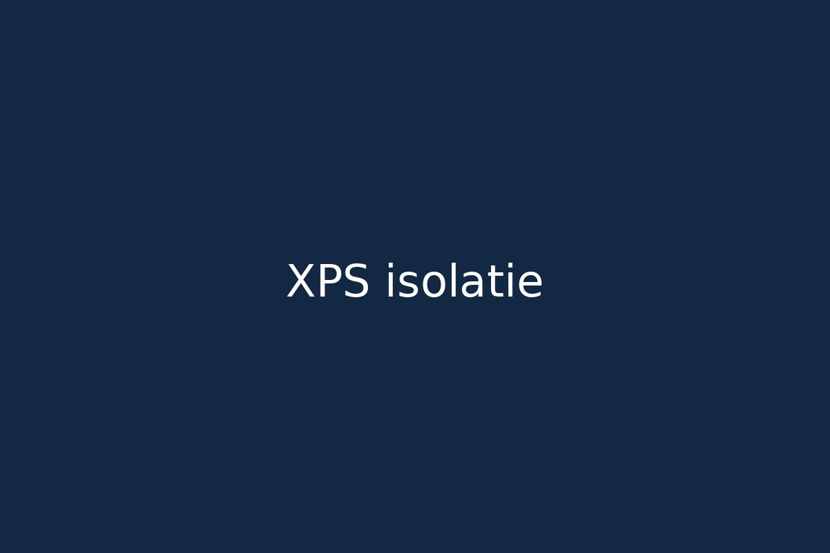 XPS isolatieplaten
