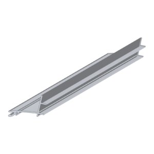 Muurprofiel, aluminium profiel, 3D-aanzicht