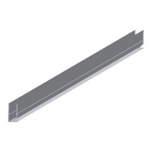 U-profiel 10 mm, aluminium profiel, 3D-aanzicht