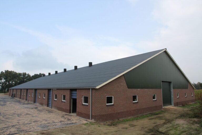 Stal in Kootwijkerbroek met Landini vezelcement golfplaten