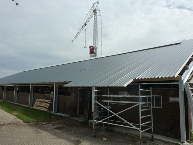Montage van Marlon ST 32 mm Heat Guard platen op stal in Rietmolen