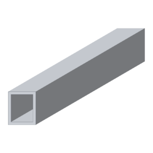 Aluminium verbindingsprofiel 15 x 18 mm, 3D-aanzicht