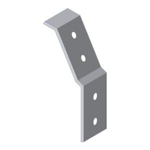 Bevestigingsanker 40 x 40 mm voor klikpaneel 16 mm, 3D-aanzicht