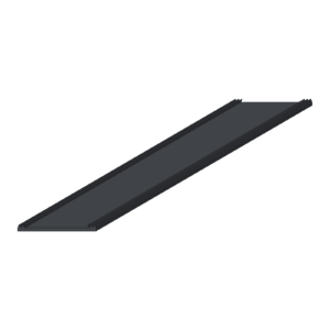 Onderlegrubber 60 mm, 3D-aanzicht van het rubberprofiel